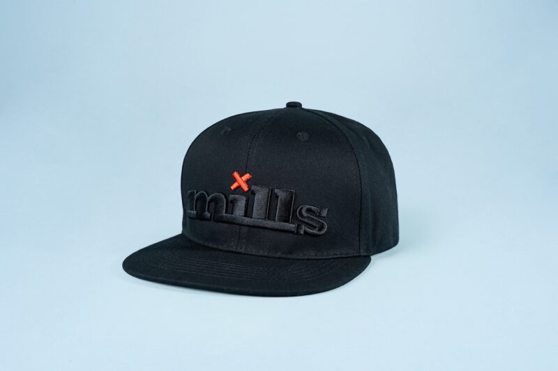 Mills Flat Cap - Black