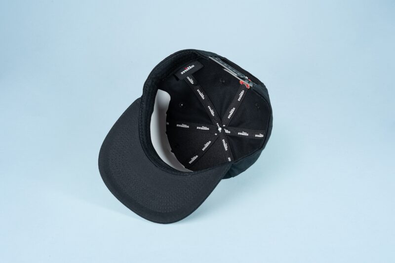 Mills Flat Cap - Black - Image 3